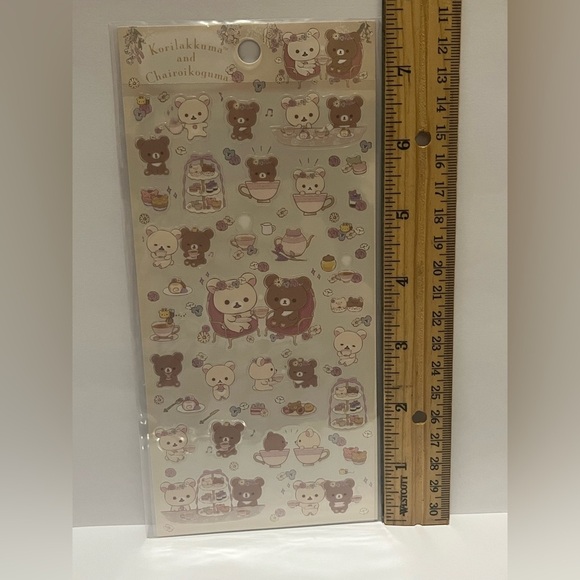 Korilakkuma and Chairoikoguma Tea Time Sticker Sheet - Picture 4 of 5